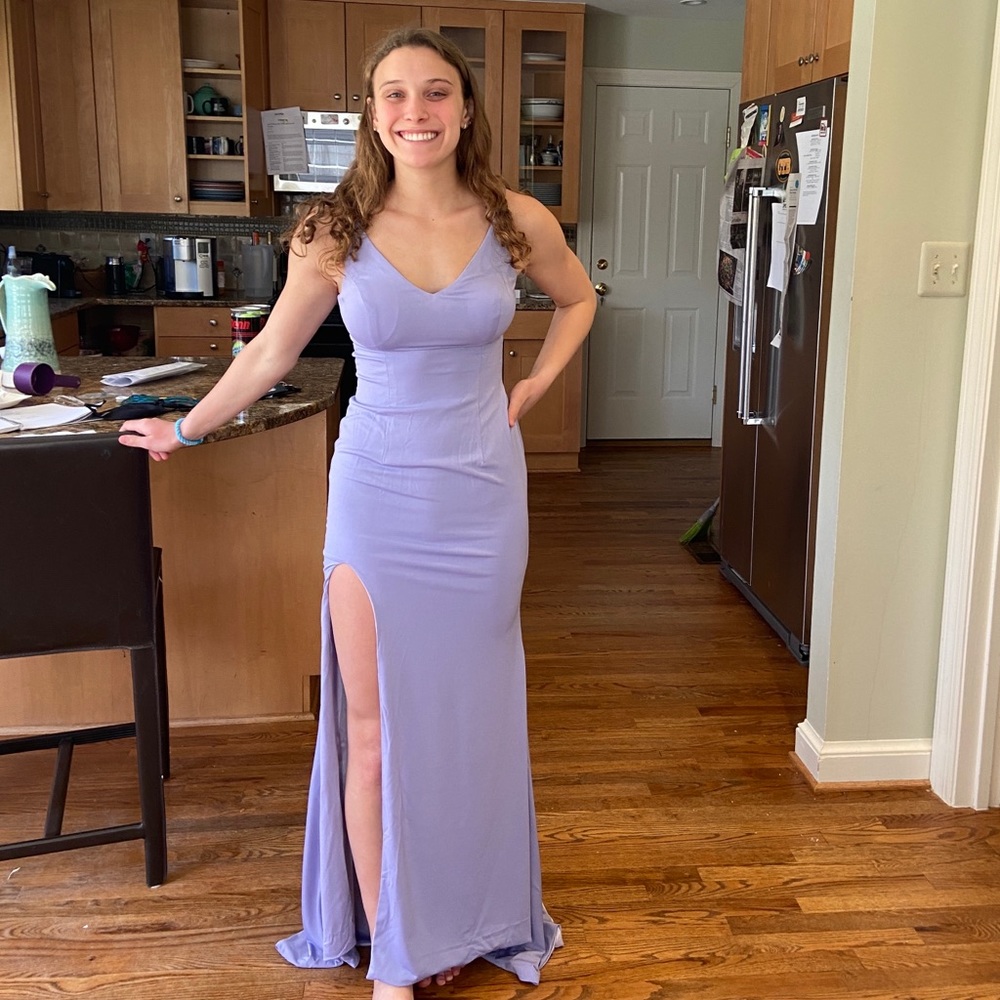 Lalamira Lavender Prom Dress